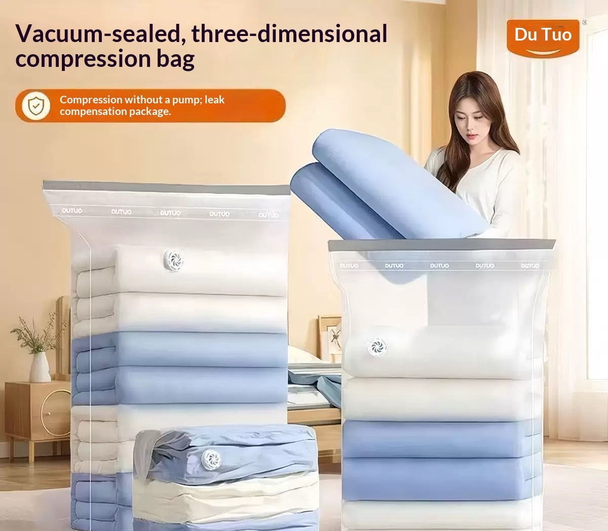 Vacuum Compression Bags – Thickened, Airtight Bags for Packing Clothes