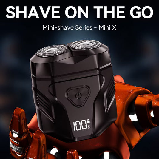 Mini X Electric Shaver for Men, Cordless Rechargeable Travel Razor, Waterproof Wet and Dry Beard Shaver