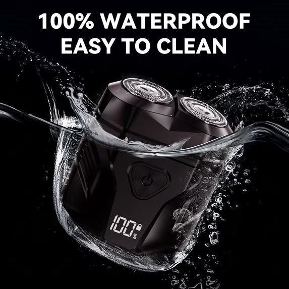 Mini X Electric Shaver for Men, Cordless Rechargeable Travel Razor, Waterproof Wet and Dry Beard Shaver