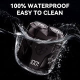 Mini X Electric Shaver for Men, Cordless Rechargeable Travel Razor, Waterproof Wet and Dry Beard Shaver