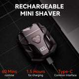Mini X Electric Shaver for Men, Cordless Rechargeable Travel Razor, Waterproof Wet and Dry Beard Shaver